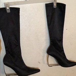 Black Bebe Sock Boots